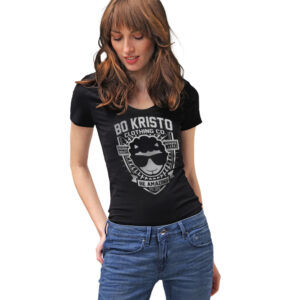 BO KRISTO BE AMAZING COTTON GRAPHIC SCOOP TEE