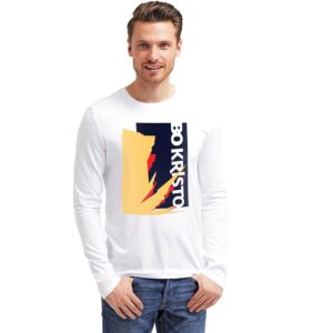 COTTON LONG SLEEVED GRAPHIC T-SHIRT