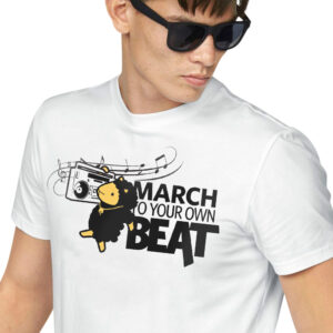 march to your own beat graphic tee shirts