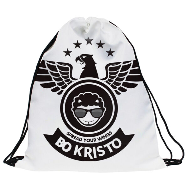 MOTIVATIONAL BACK PACK W DRAWSTRING